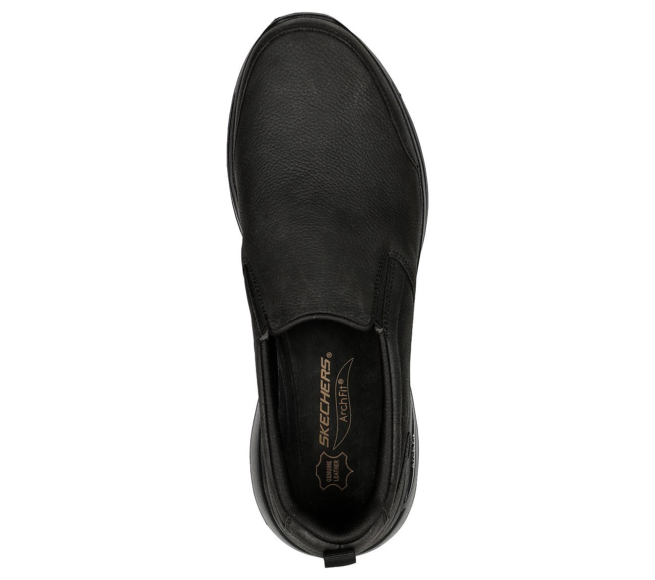 GO WALK ARCH FIT - SEUDE STOR, BBLACK Footwear Top View