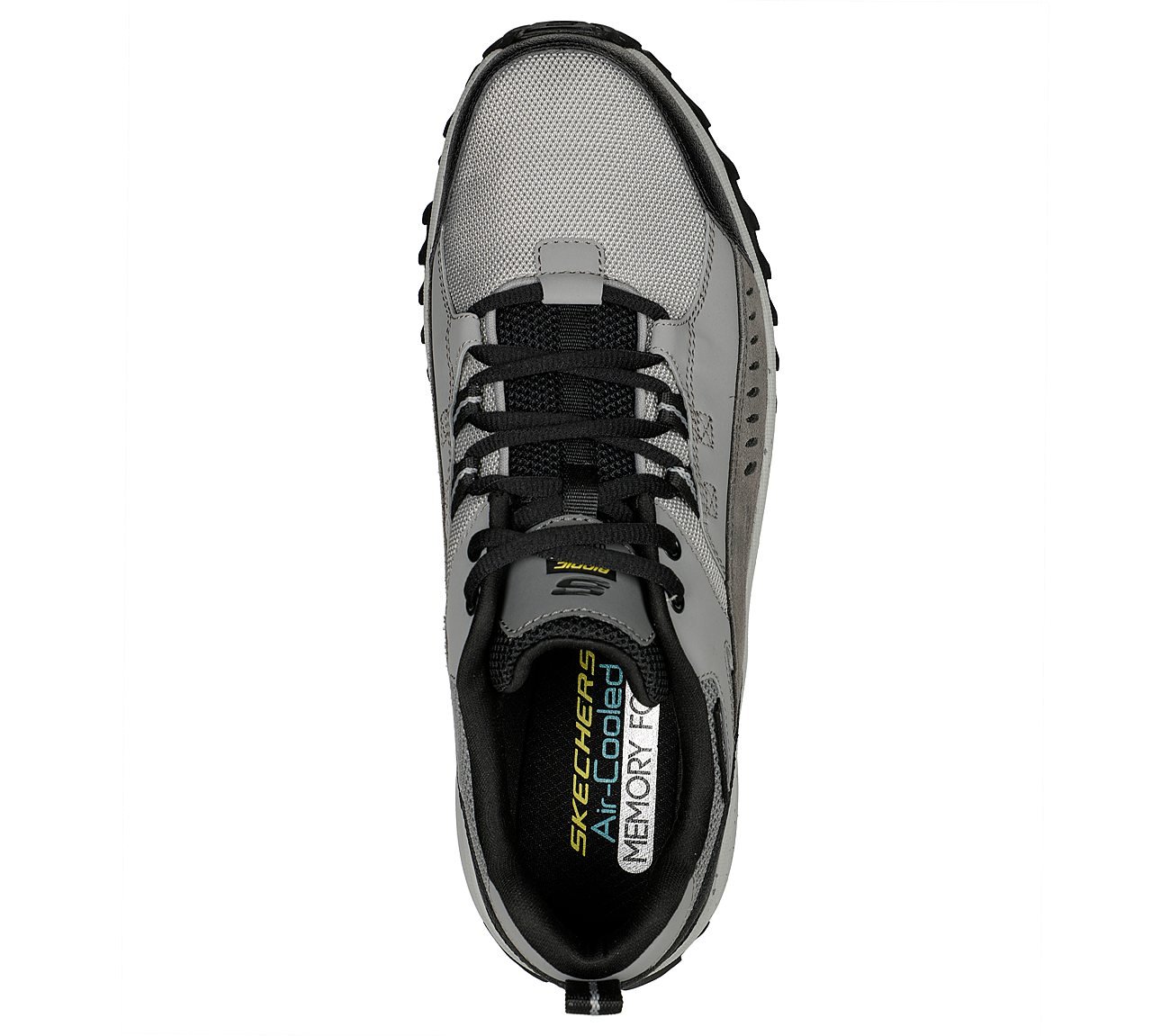 SKECHERS BIONIC TRAIL - ROAD, GGREY/BLACK Footwear Top View