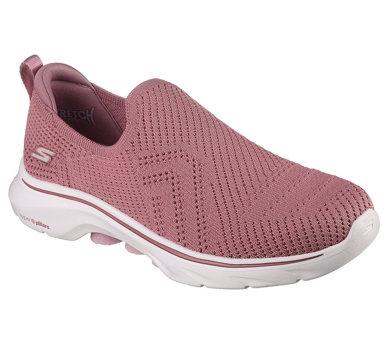 GO WALK 7 - AMINA, MAUVE Footwear Right View