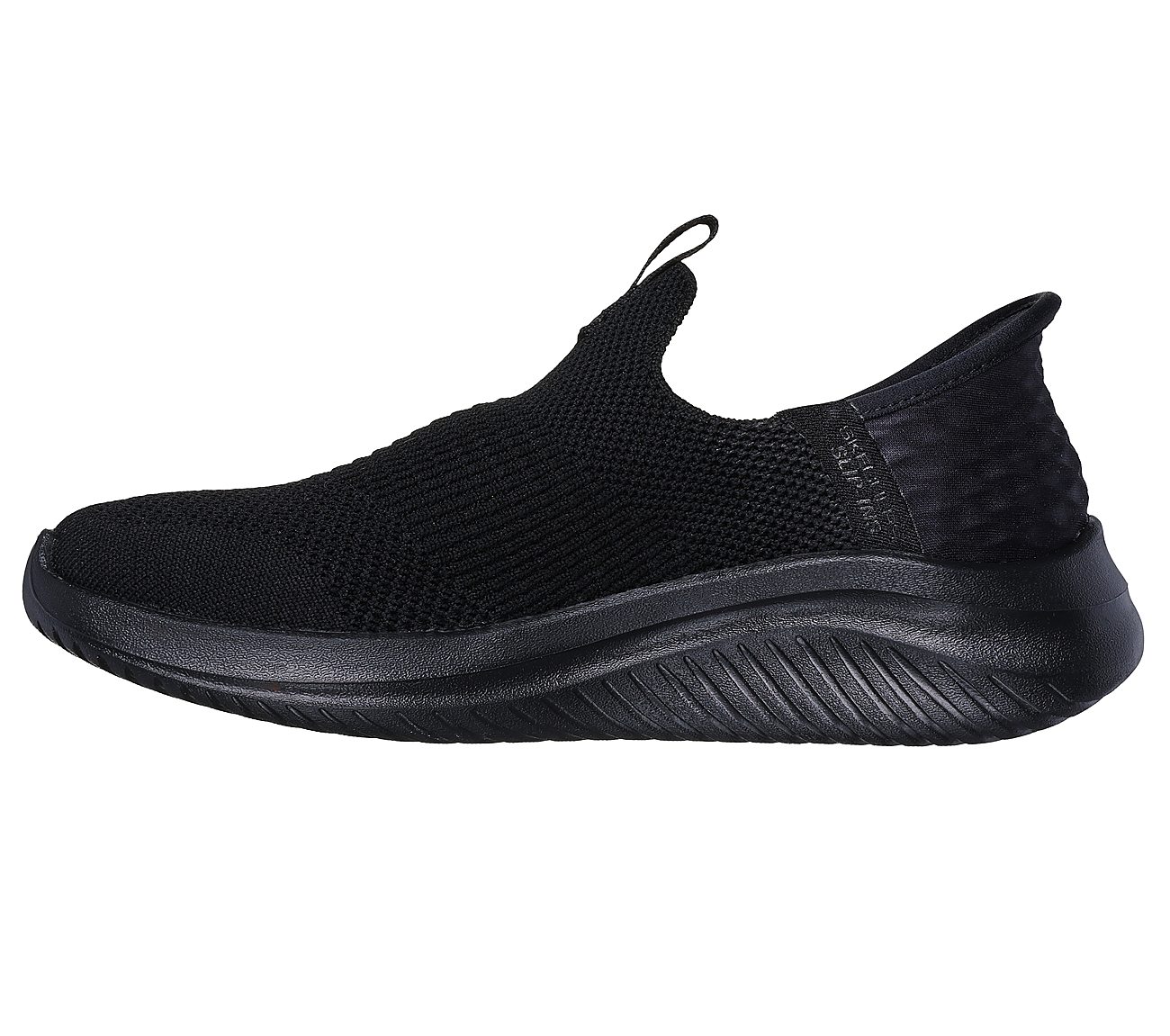 SKECHERS SLIP-INS: ULTRA FLEX 3.0 - SMOOTH STEP, BLACK Footwear Left View