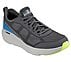 GO RUN ELEVATE - ACCELERATE, CHARCOAL/BLUE Footwear Lateral View