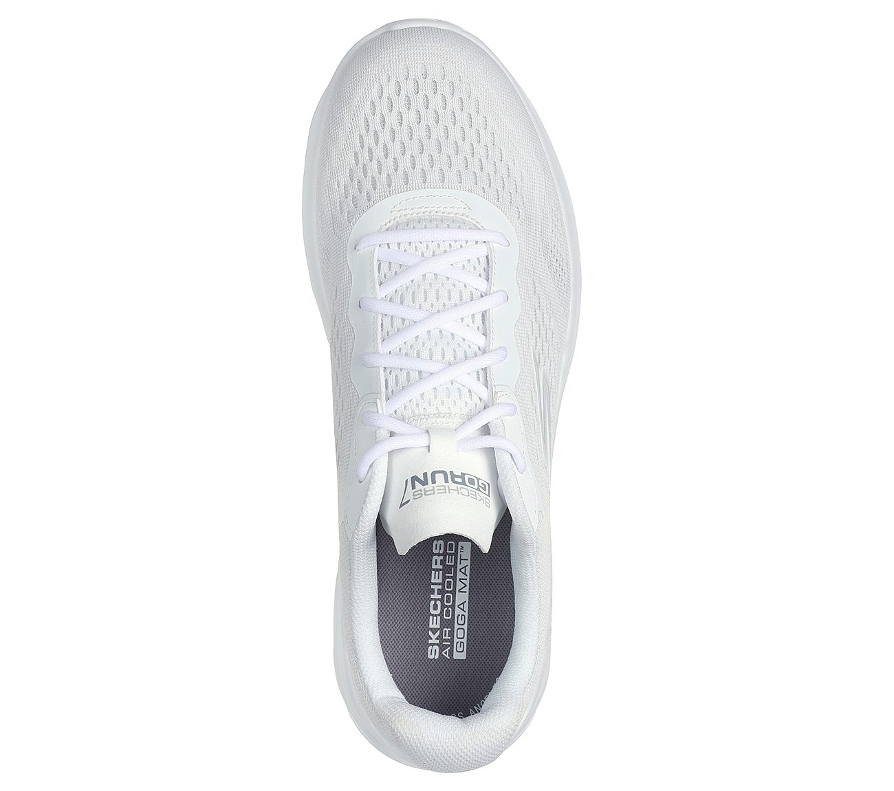GO RUN 7, WWWHITE Footwear Top View