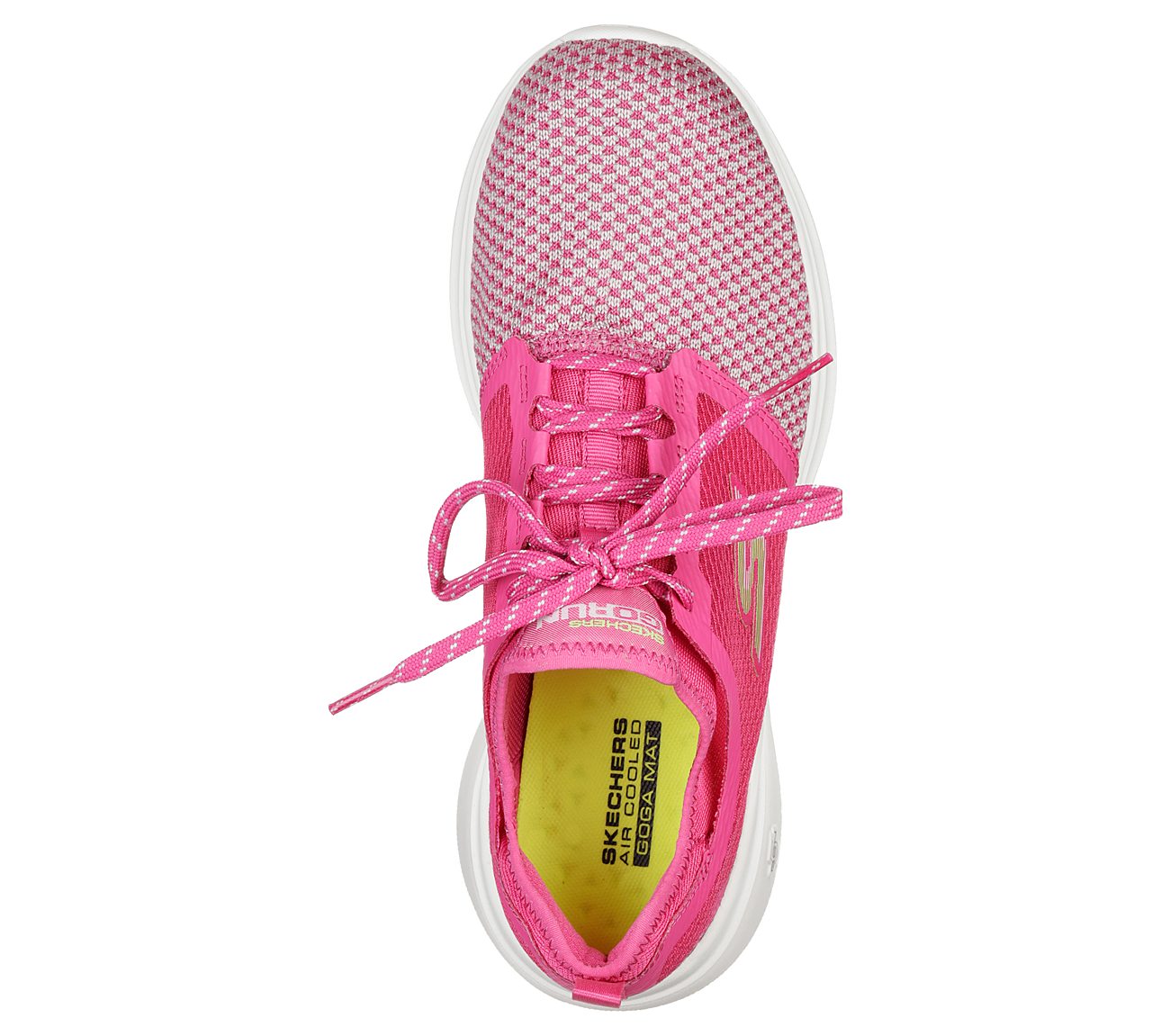 GO RUN FAST-INVIGORATE, HOT PINK/LIME Footwear Top View