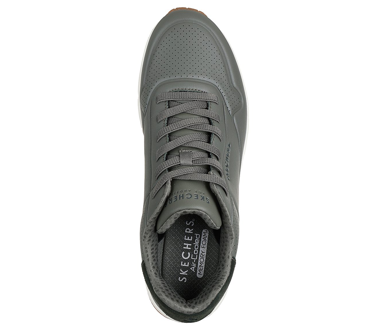 UNO - TAILORED AIR, OLIVE Footwear Top View