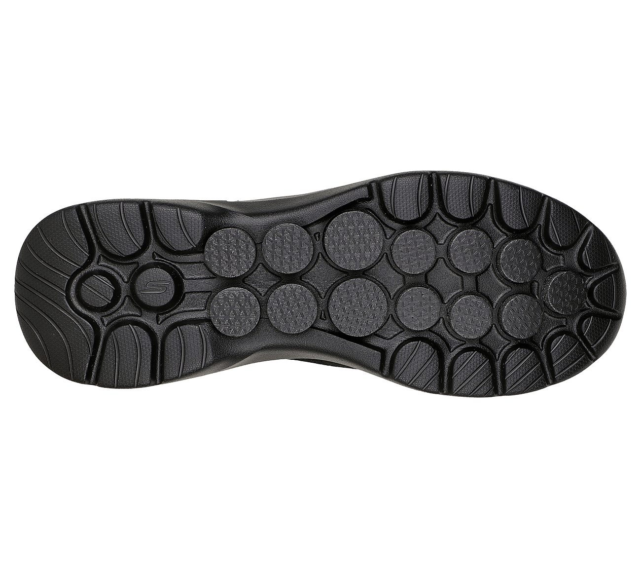 GO WALK 6, BBLACK Footwear Bottom View