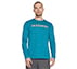 DELTA L/S T-SHIRT, NAVY/TEAL Apparels Lateral View