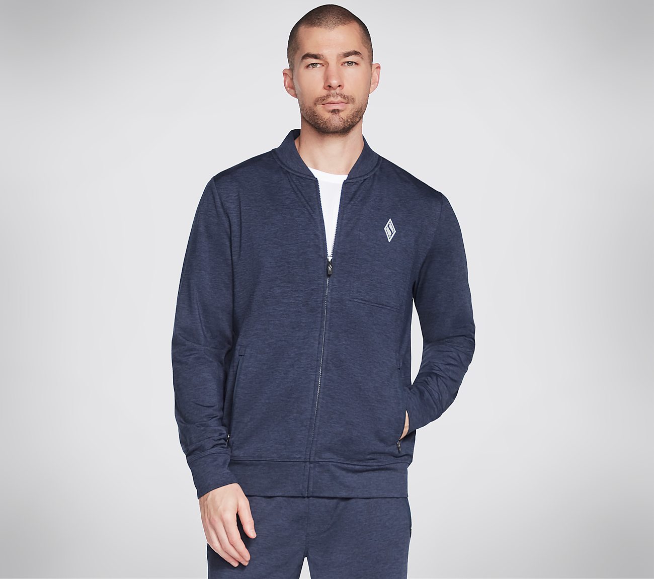 SKECH-KNITS ULTRA GO HOODLESS, NNNAVY Apparels Lateral View