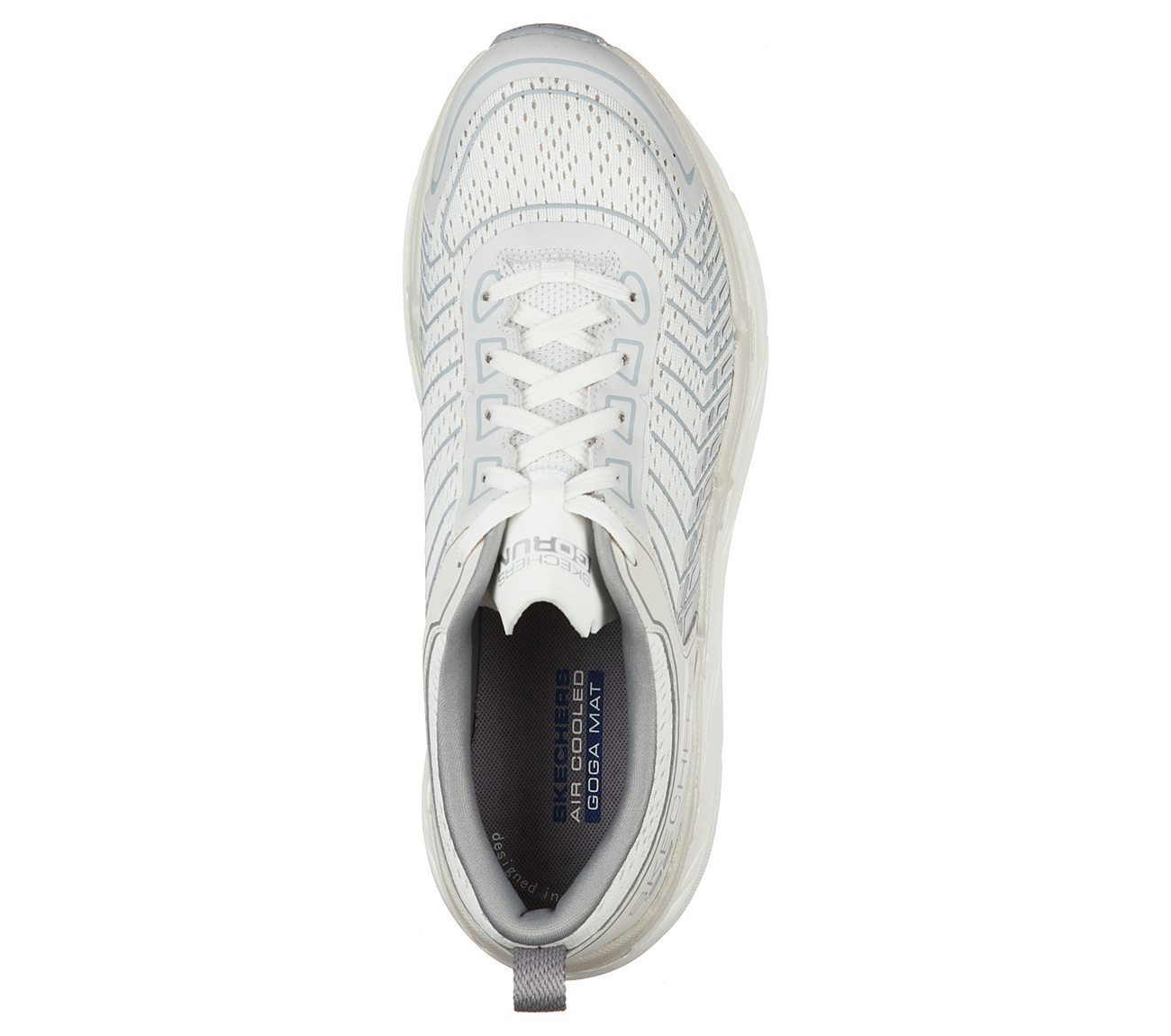 MAX CUSHIONING PREMIER-ENDEAV, WHITE/GREY Footwear Top View