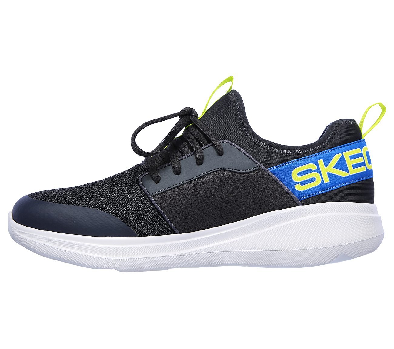 GO RUN FAST - STEADFAST, CHARCOAL/MULTI Footwear Left View