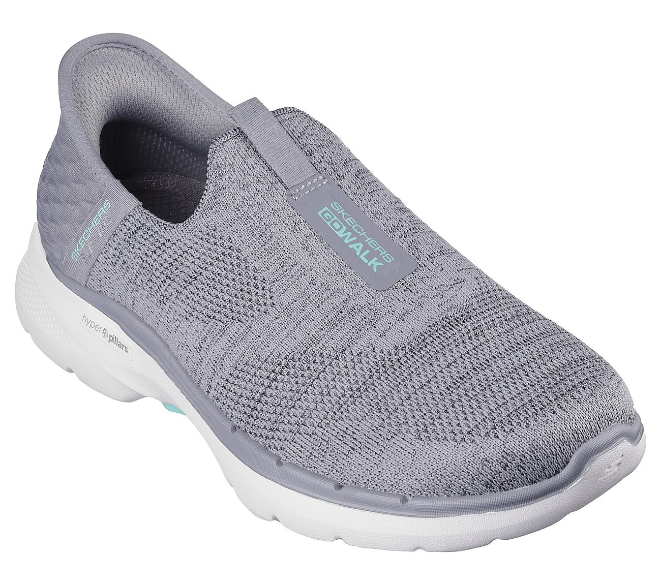 Skechers Grey Go Walk 6 Fabulous View Walking Shoes For Women - Style ...