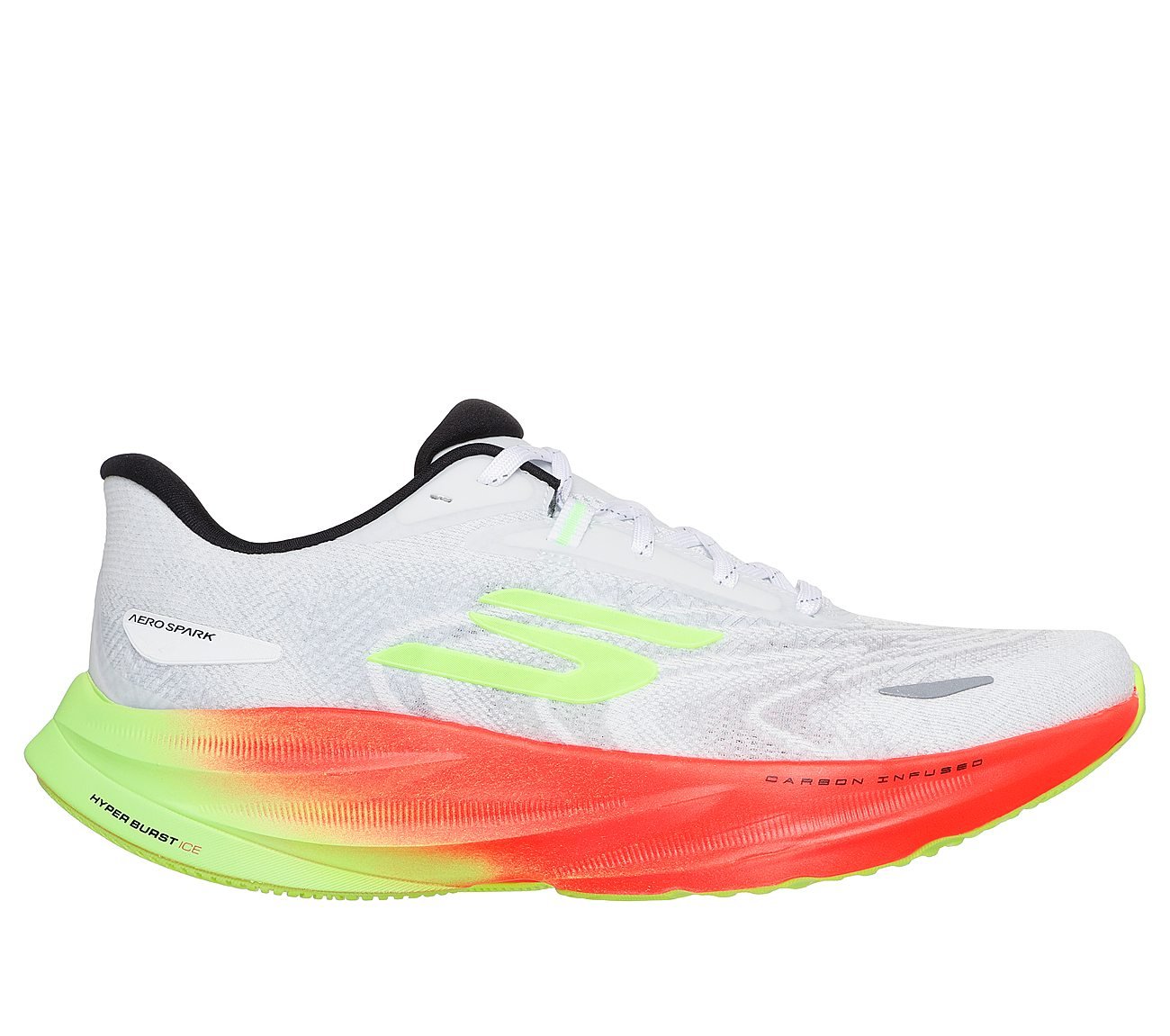 SKECHERS AERO SPARK, WHITE/MULTI Footwear Lateral View
