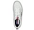 SPORT COURT 92, WHITE/NAVY/RED Footwear Top View