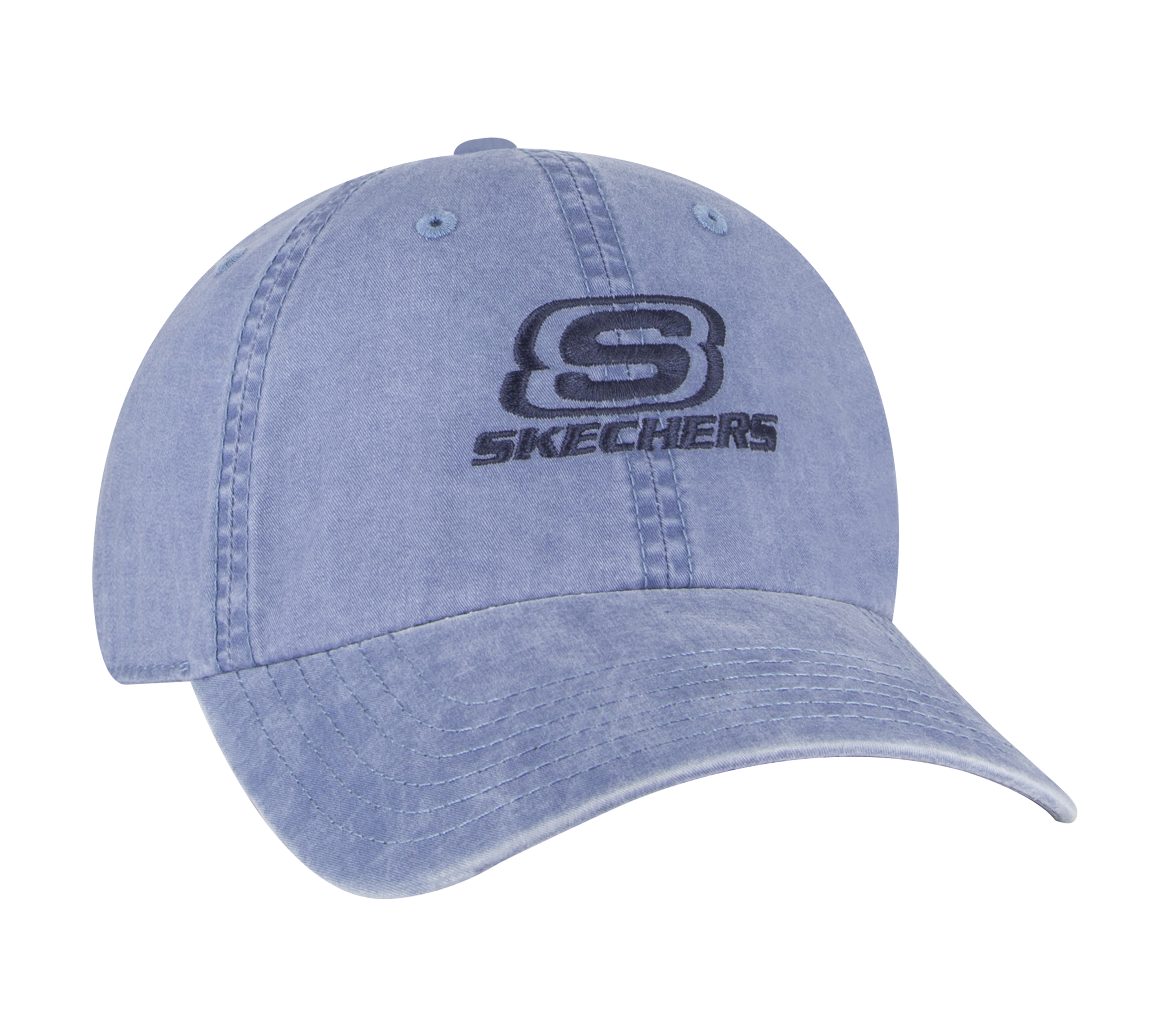 WASHED DAD HAT, BLUE Accessories Left View