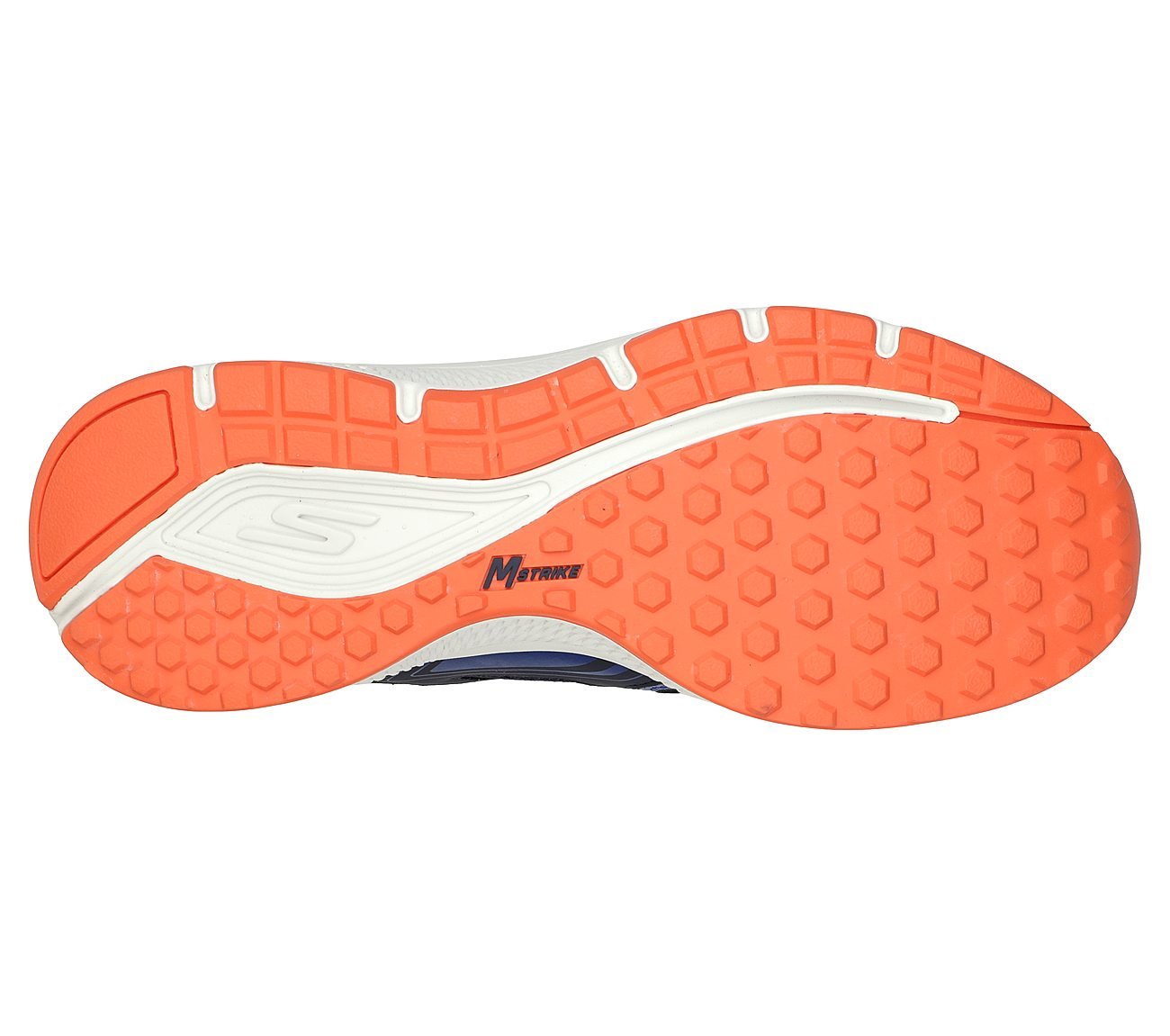 GO RUN CONSISTENT - VESTIGE, NAVY/ORANGE Footwear Bottom View