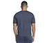 PAST TIME T-SHIRT, CHARCOAL/NAVY Apparels Top View