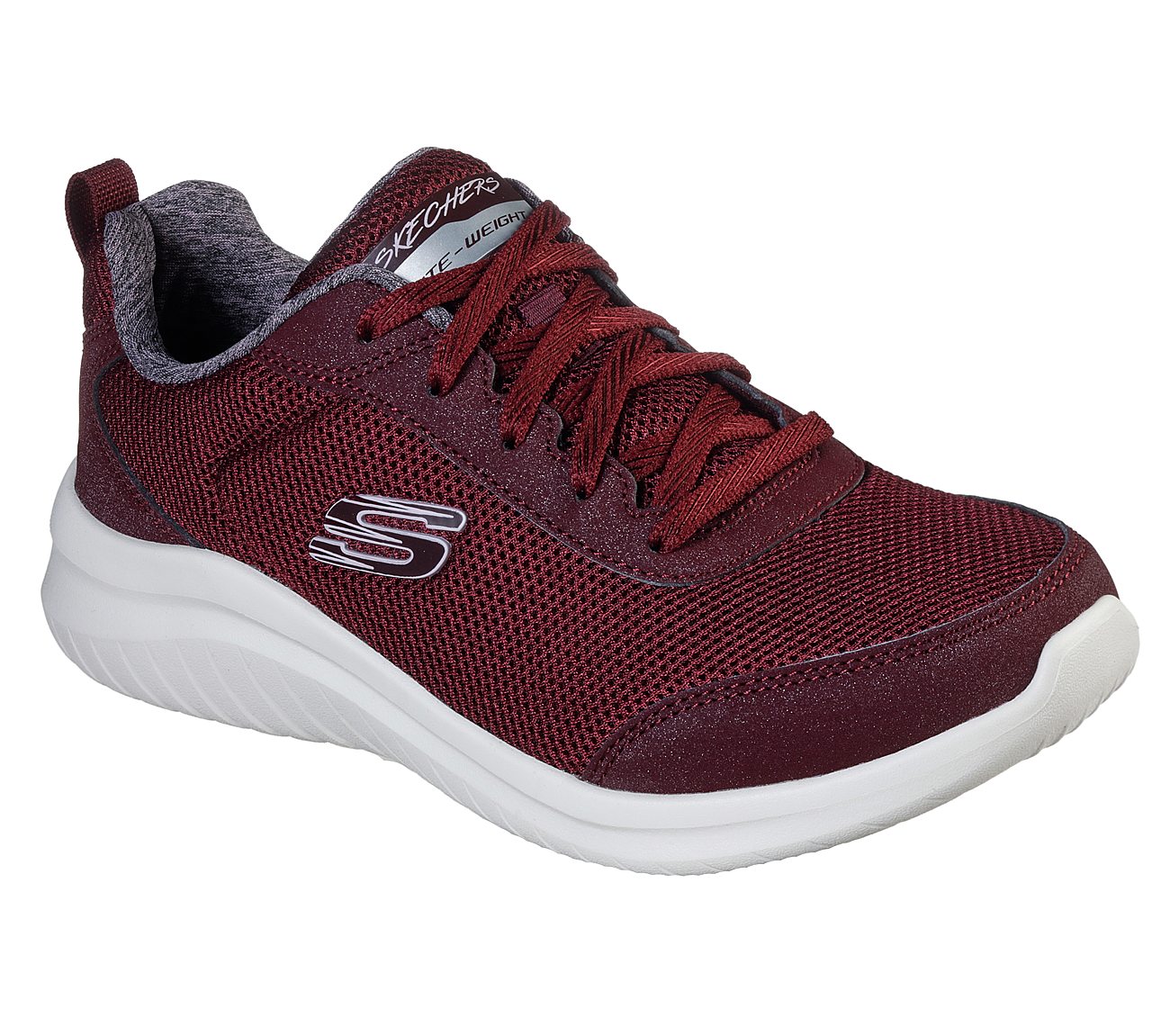 ULTRA FLEX 2.0-SPARKLING JOY, BBURGUNDY Footwear Lateral View