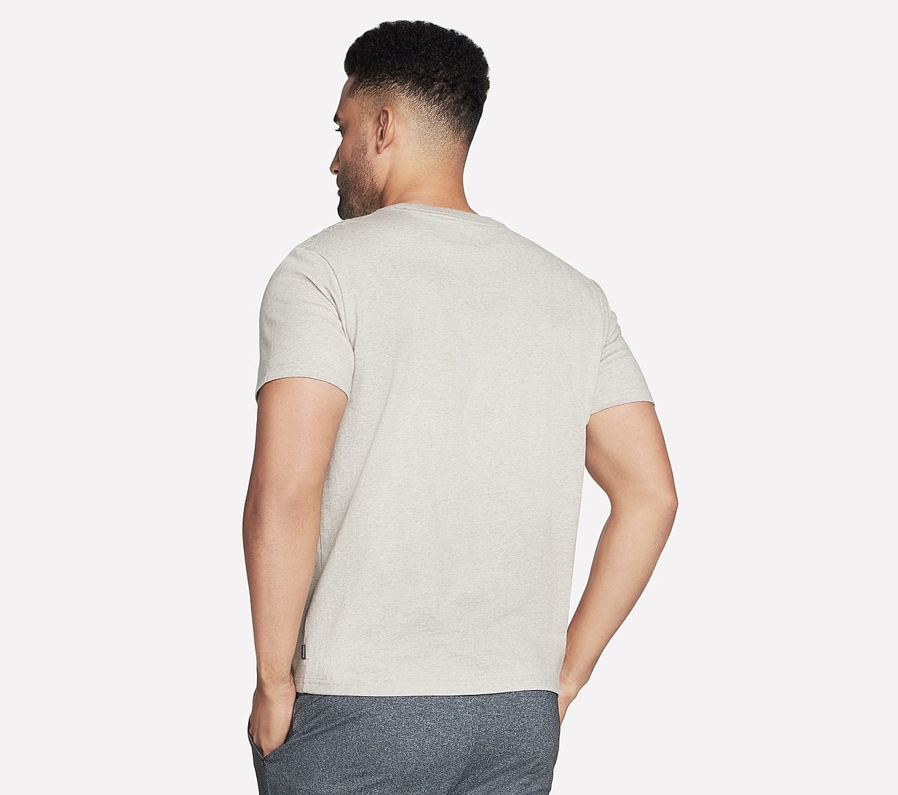 SKECHJERSEY MAX SS TEE, WHEAT/NATURAL Apparels Top View