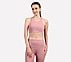 VERTICAL PATTERN SPORTS BRA, WHITE/PINK/MINT