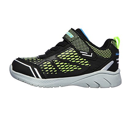 MIGHTY STRIDE, BLACK/LIME Footwear Left View