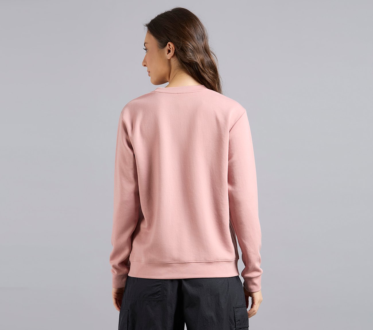 DROP SHOULDER FULL SLEEVE TEE, PURPLE/YELL Apparels Left View