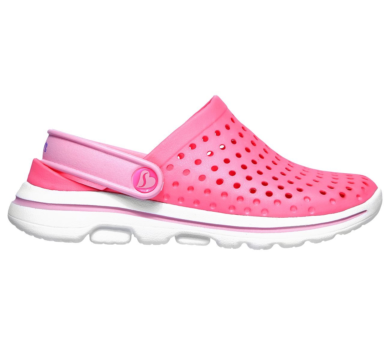 GO WALK 5 - WINNING STREAK, HOT PINK/PINK Footwear Lateral View