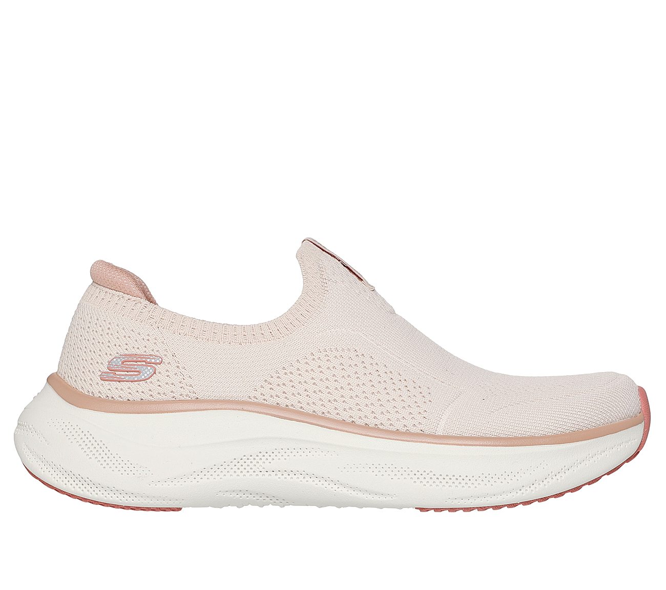SKECH CLOUD - SOFT SERENITY, NATURAL/TAUPE Footwear Lateral View