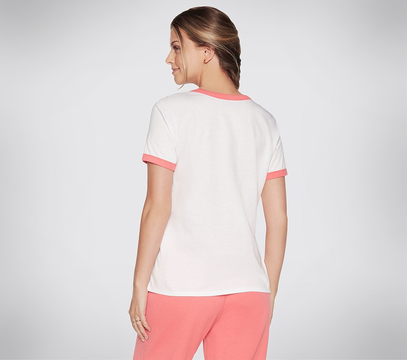 BOBS GOOD THINGS RINGER T-SHIRT, WWWHITE Apparels Top View
