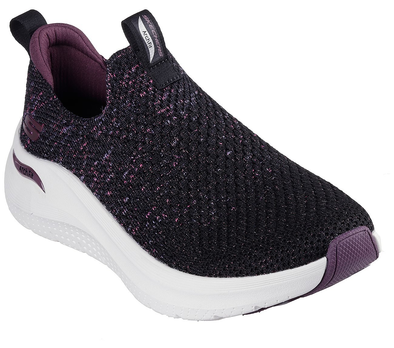 ARCH FIT 2.0-SHEER SHIMMER, BLACK/PURPLE