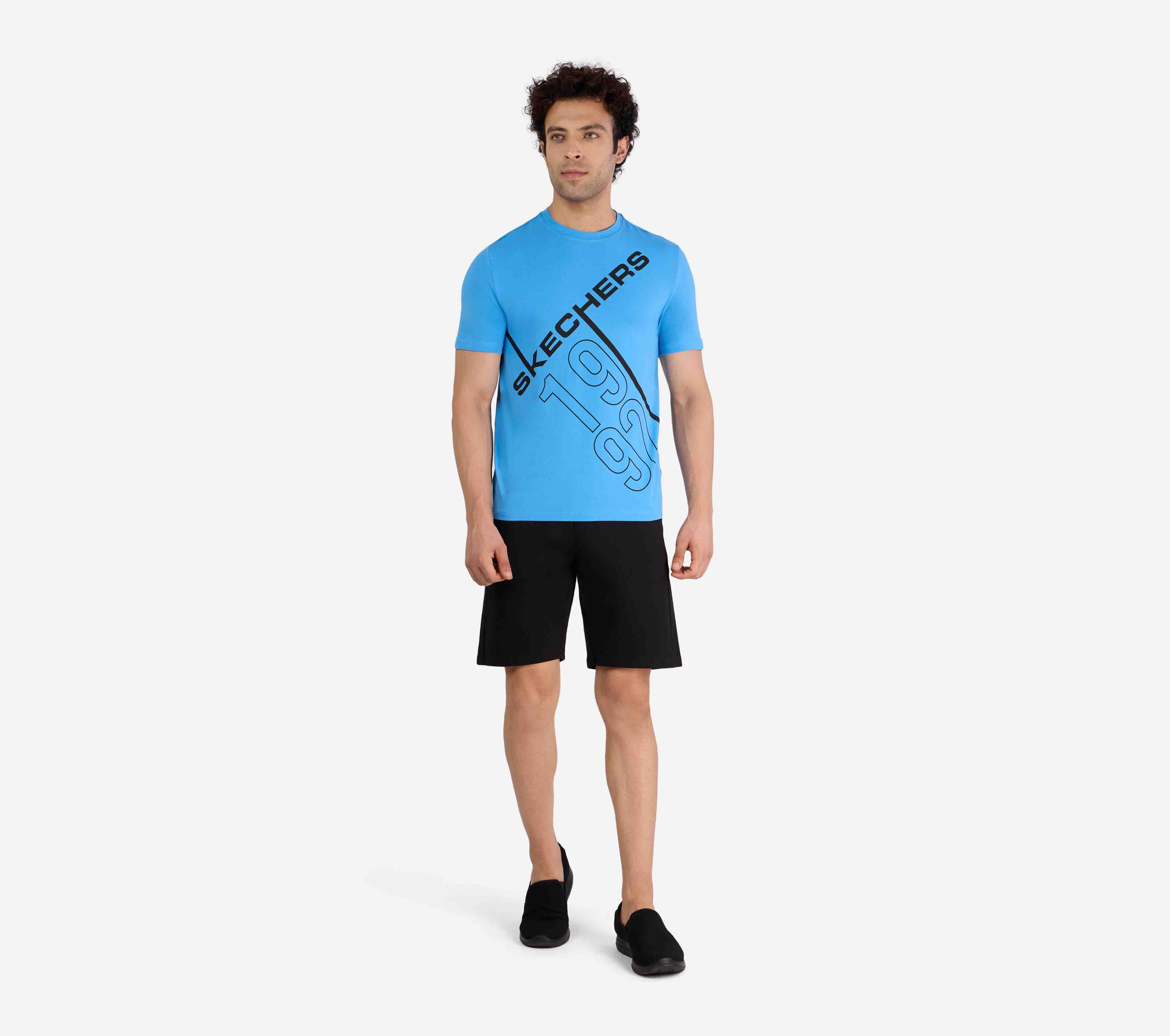 SS SKECHERS 1992 T-SHIRT, PERIWINKLE Apparel Left View