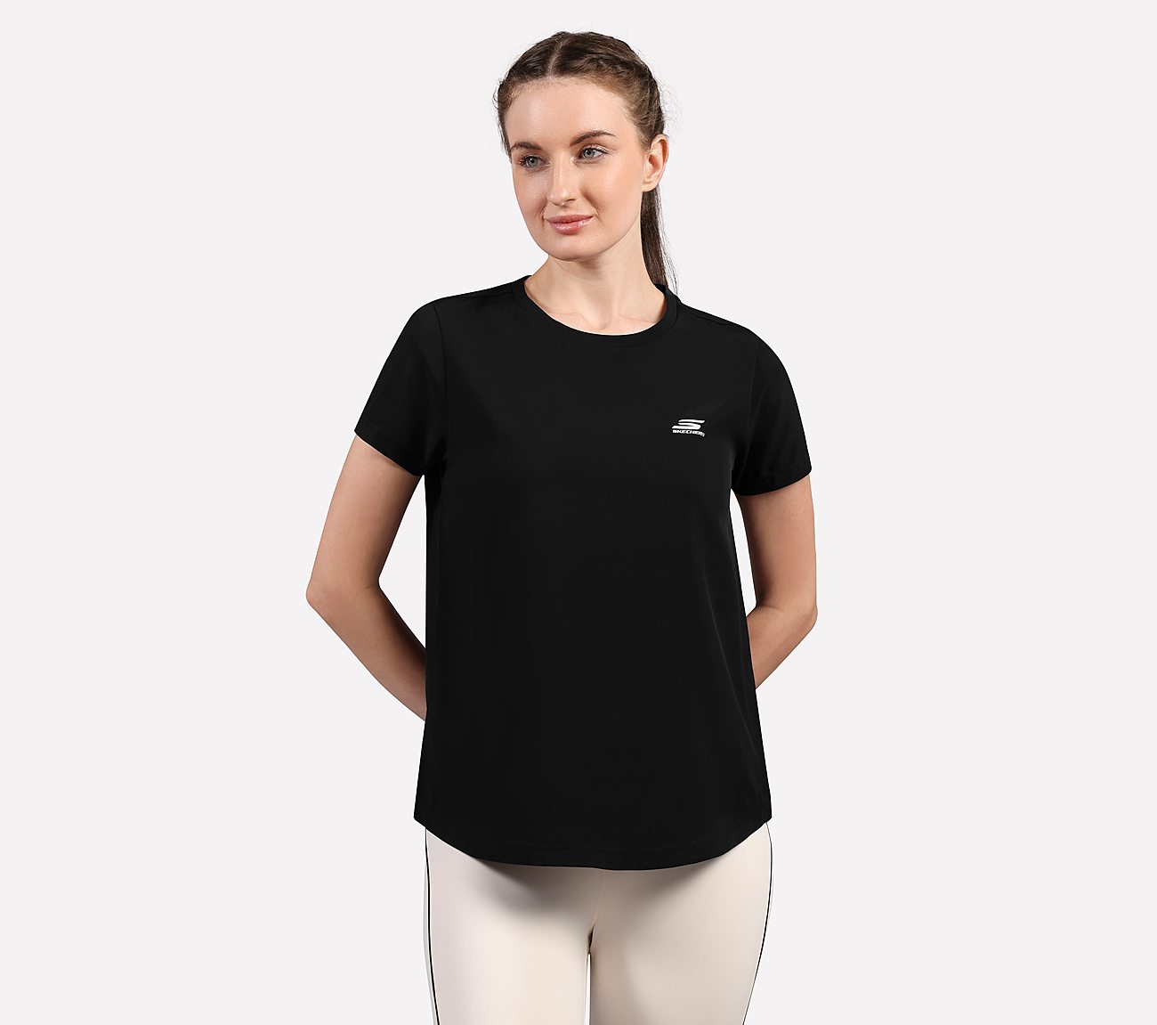 PERFORMANCE BOXY FIT T SHIRT, BLACK Apparel Lateral View