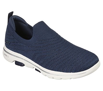 GO WALK 5 - COASTAL VIEW, NAVY/WHITE Footwear Right View