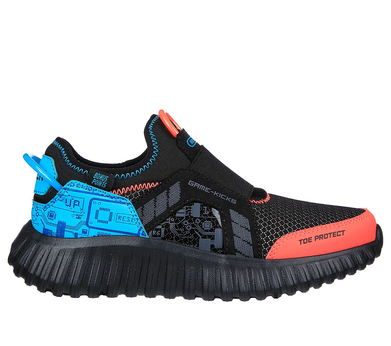 DEPTH CHARGE 2.0-DOUBLE POINT, BLACK/MULTI Footwear Lateral View