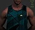 FIRFLY AOP TANK, TEAL/BLUE Apparels Right View