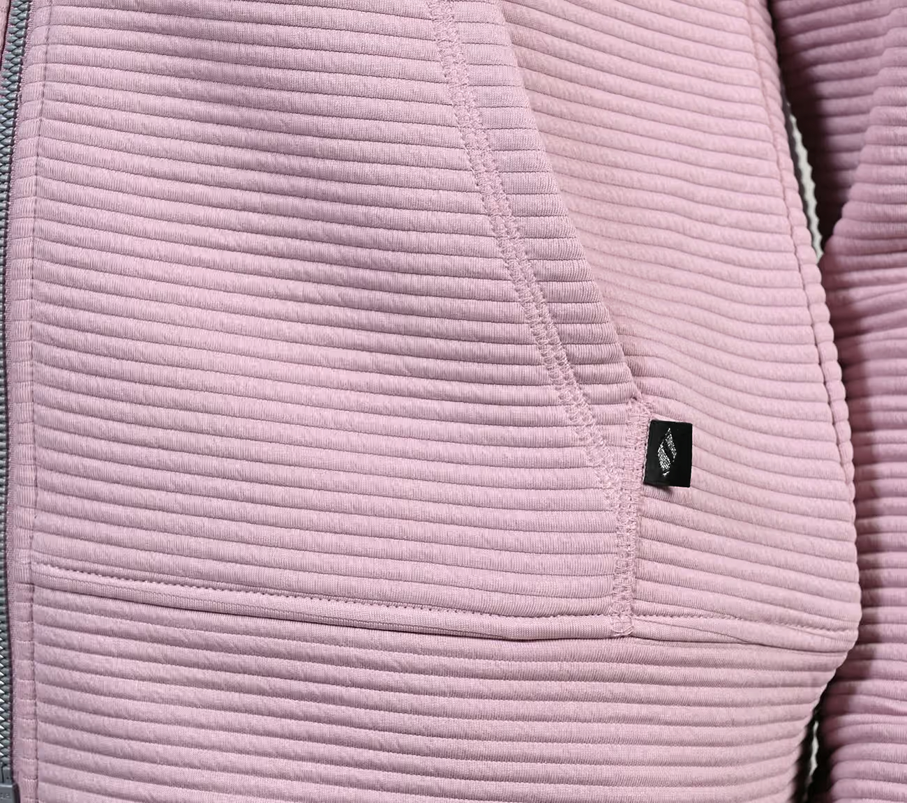 THE GOWALK HOODLESS HOODIE, PINK/LAVENDER Apparel Right View