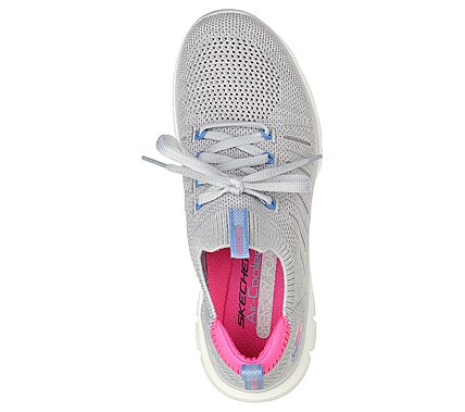 FLEX APPEAL 4.0-VICTORY LAP, GREY/PINK Footwear Top View