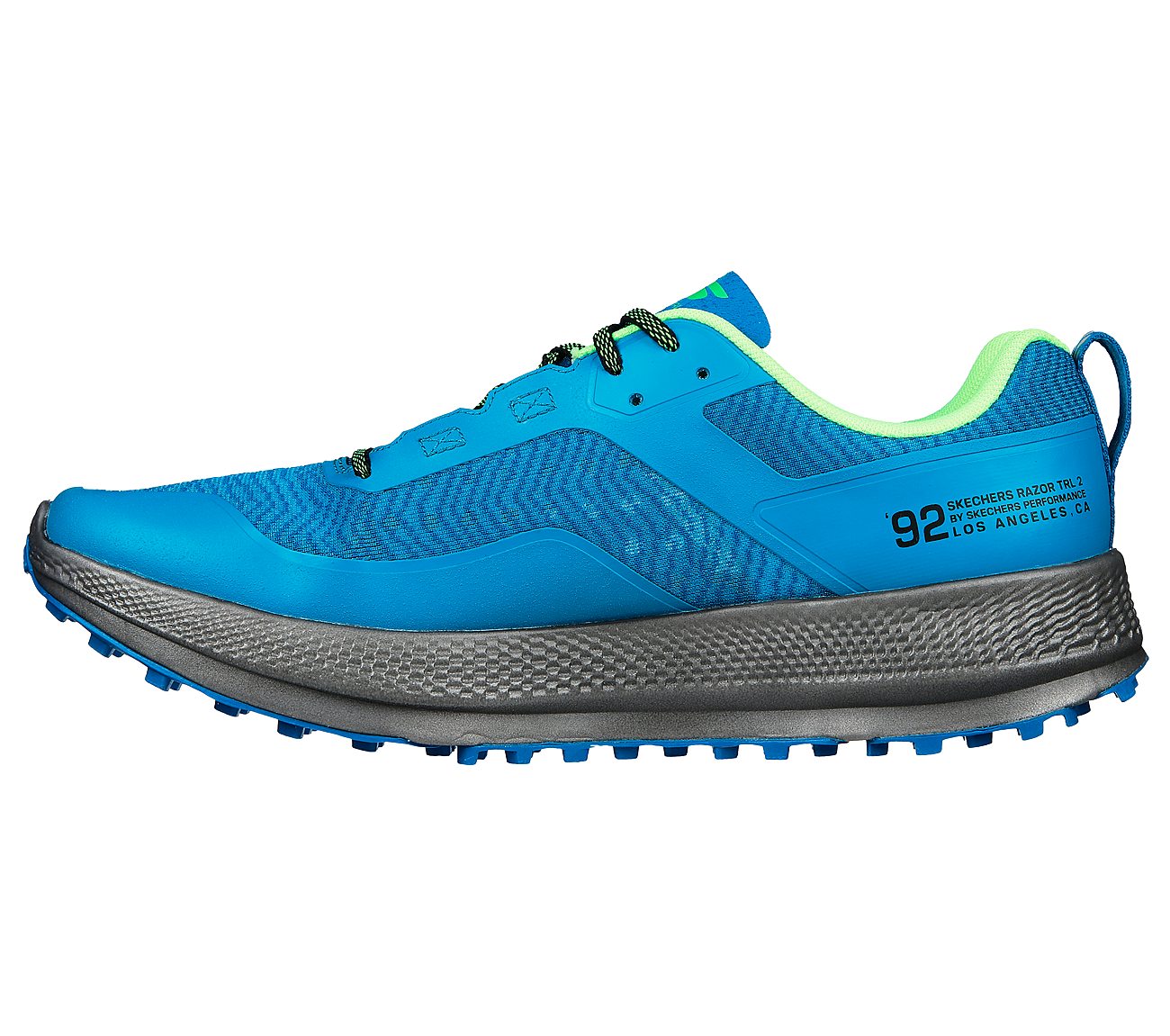 Skechers Blue/Green Go Run Razor Trl 2 Mens Running Shoes - Style ID ...
