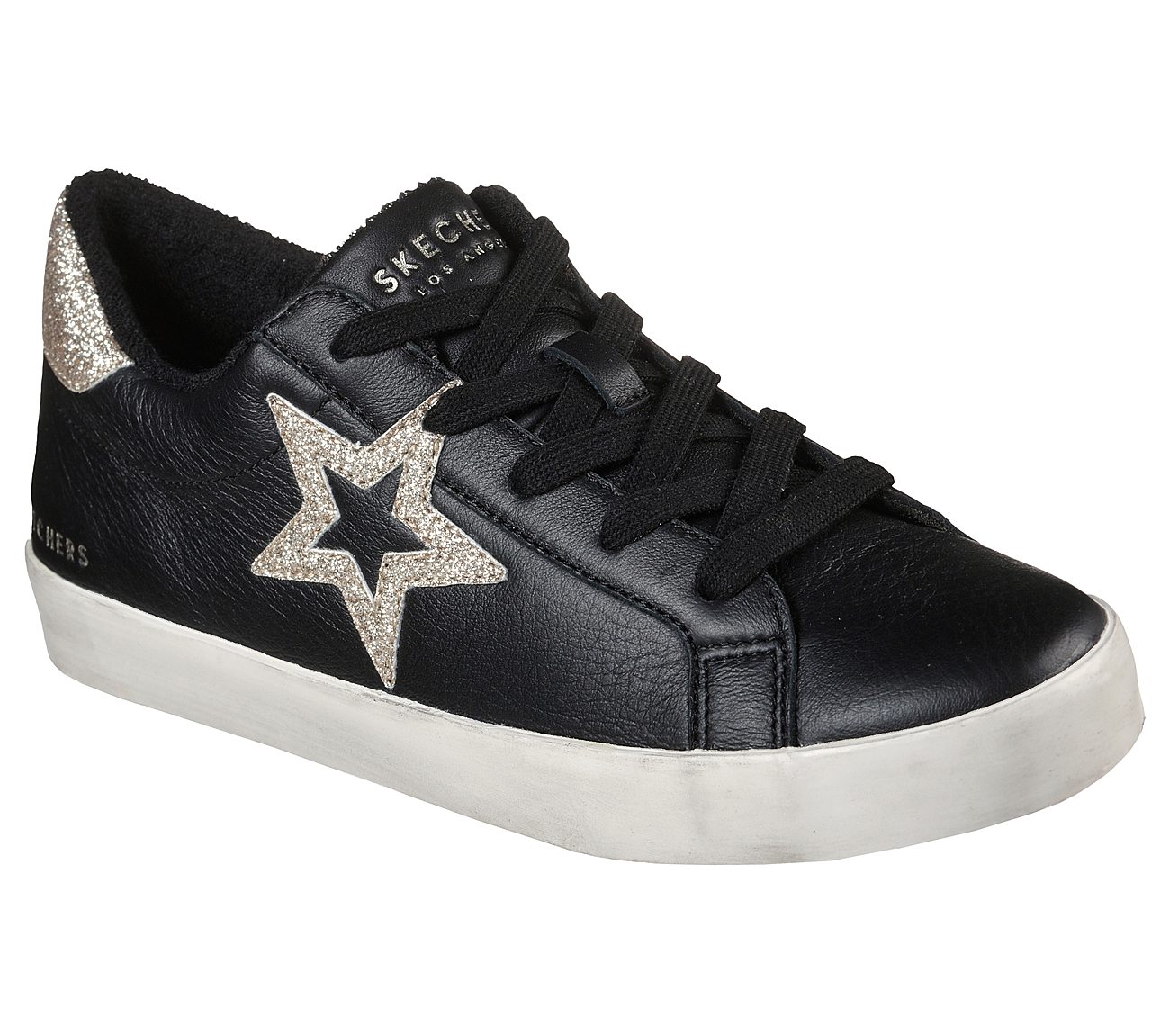 DIAMOND STARZ - STARRY STEPS, BLACK/GOLD Footwear Lateral View