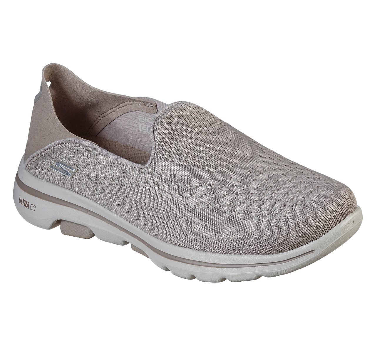 Skechers Light Brown Go Walk 5 Outclass Womens Slip On Shoes - Style ID ...