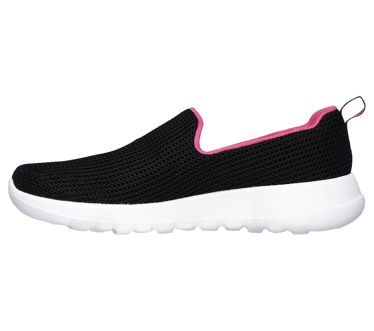 GO WALK JOY-CENTERPIECE, BLACK/HOT PINK Footwear Left View