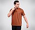 EARTH TERRY POLO, ORANGE/BROWN Apparels Bottom View