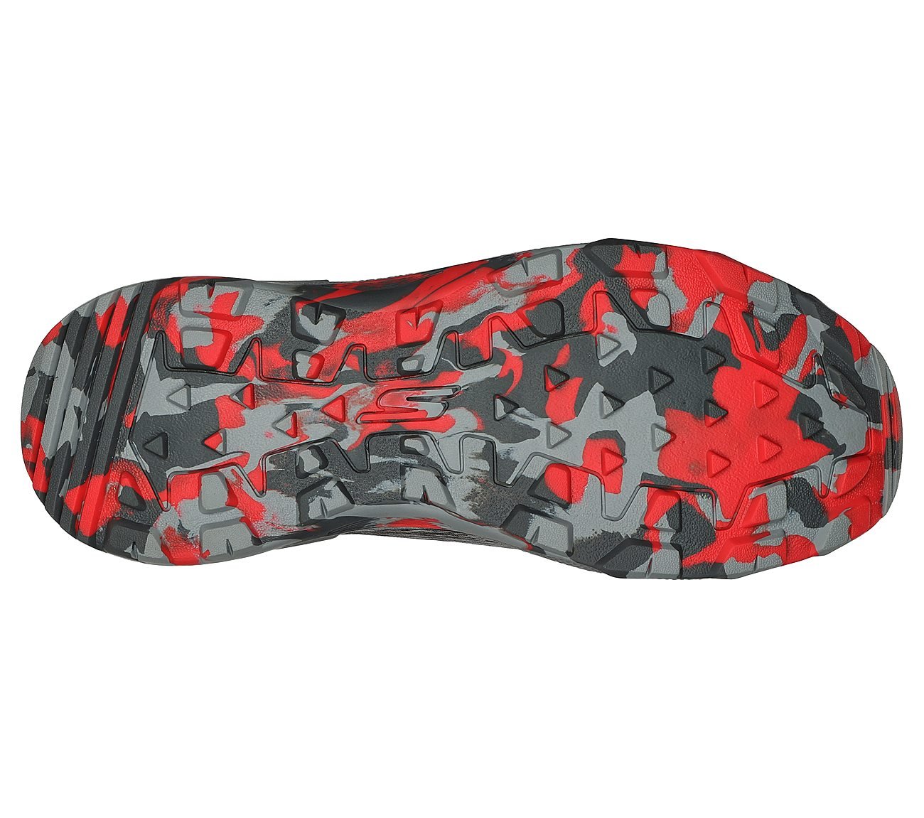 GO RUN TRAIL ALTITUDE-PHANTOM, GREY/RED Footwear Bottom View