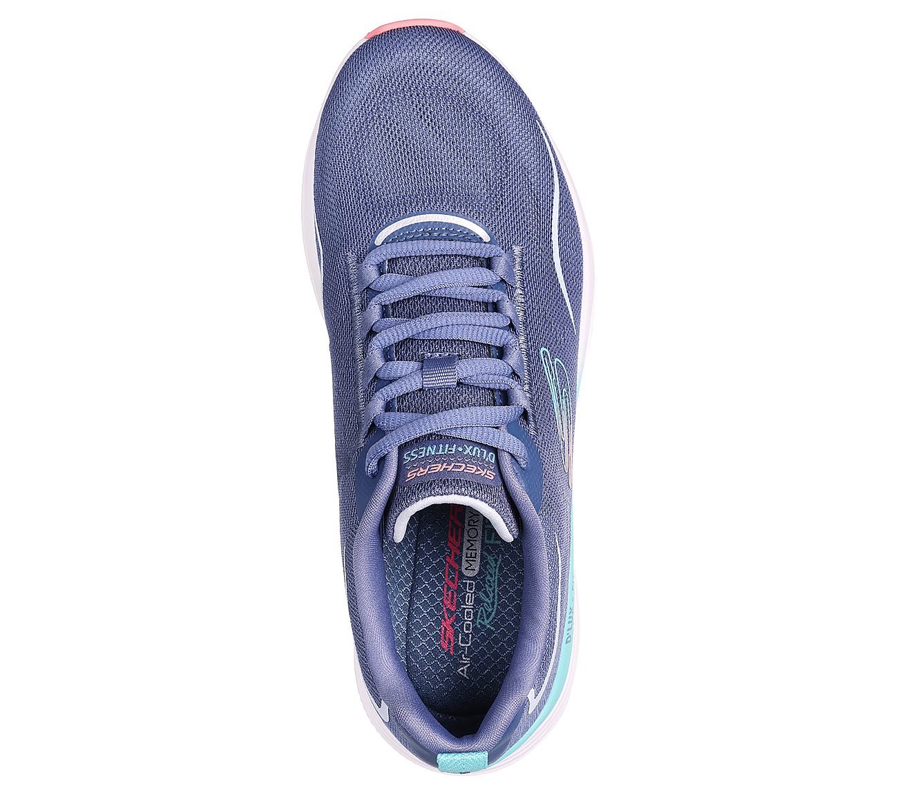 RELAXED FIT: D'LUX FITNESS, SLATE/PINK Footwear Top View