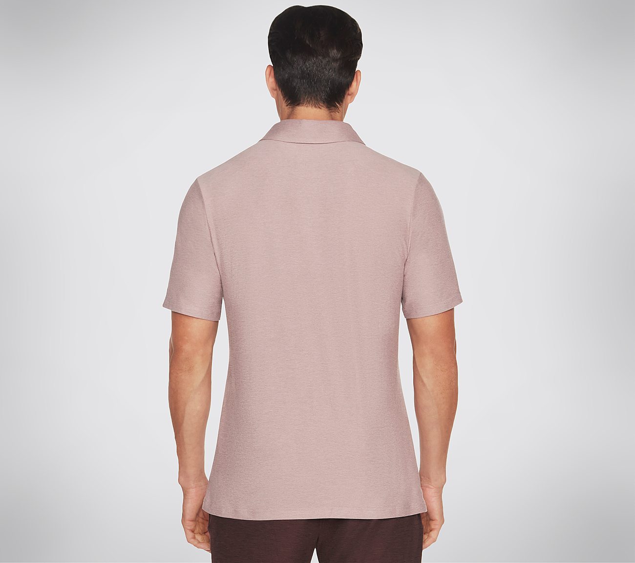 GODRI ALL DAY POLO, TAUPE/LAVENDER Apparels Top View