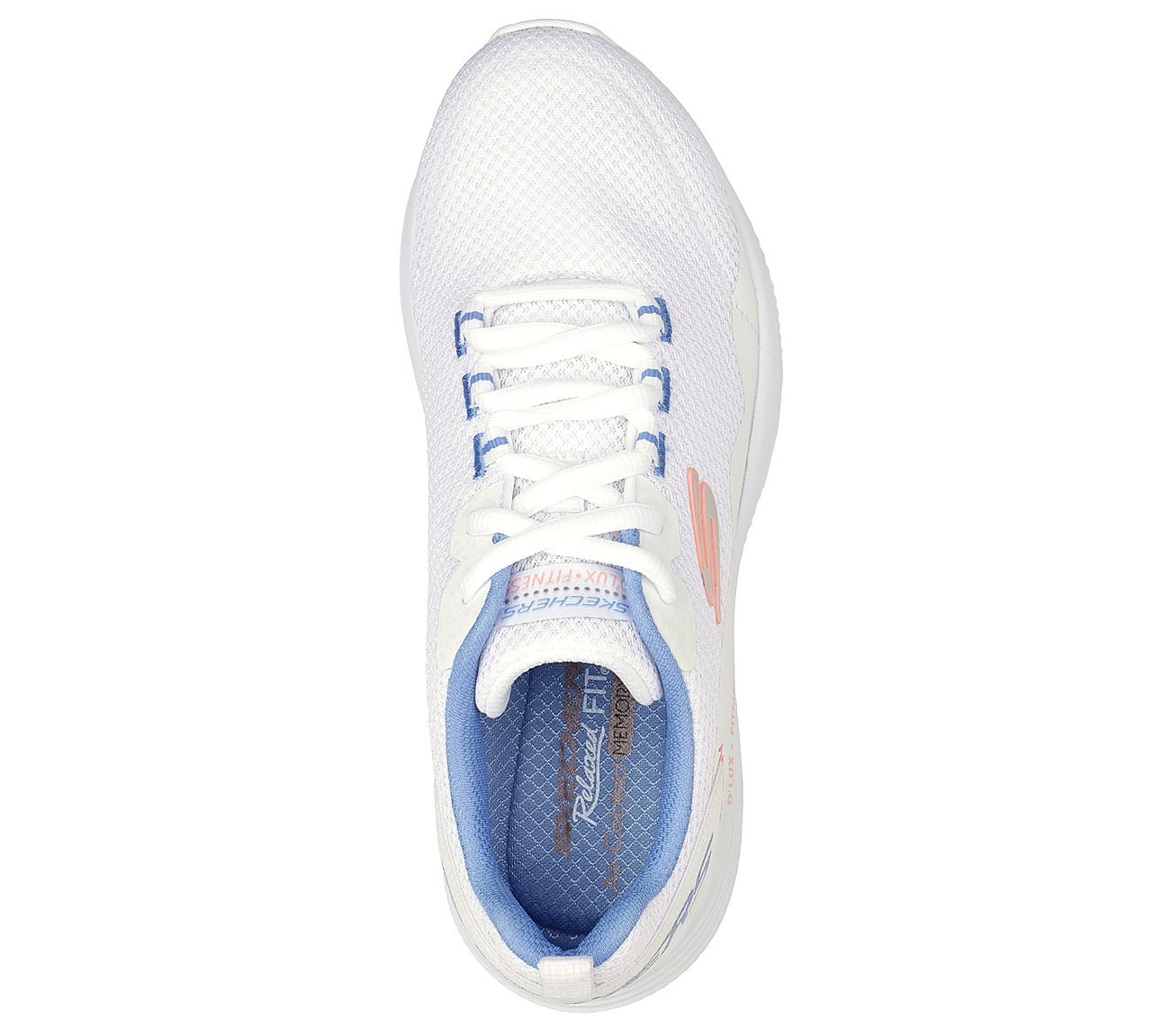 D'LUX FITNESS-ROAM FREE, WHITE Footwear Top View