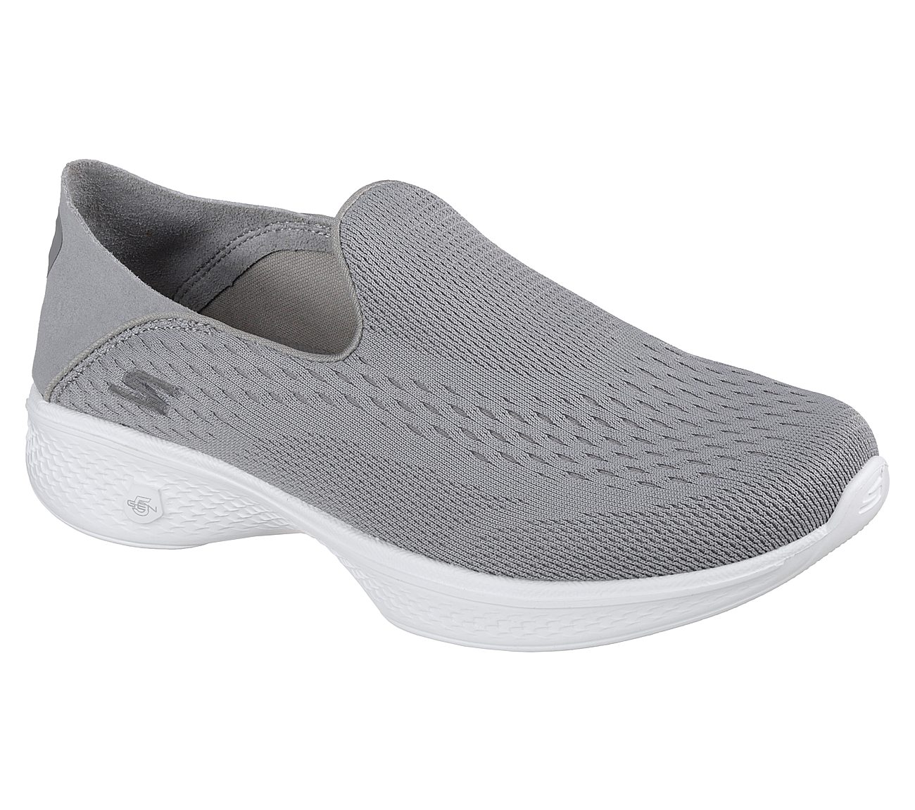 Skechers Grey Go Walk 4 Convertible Womens Slip Ons - Style ID: 14929 ...