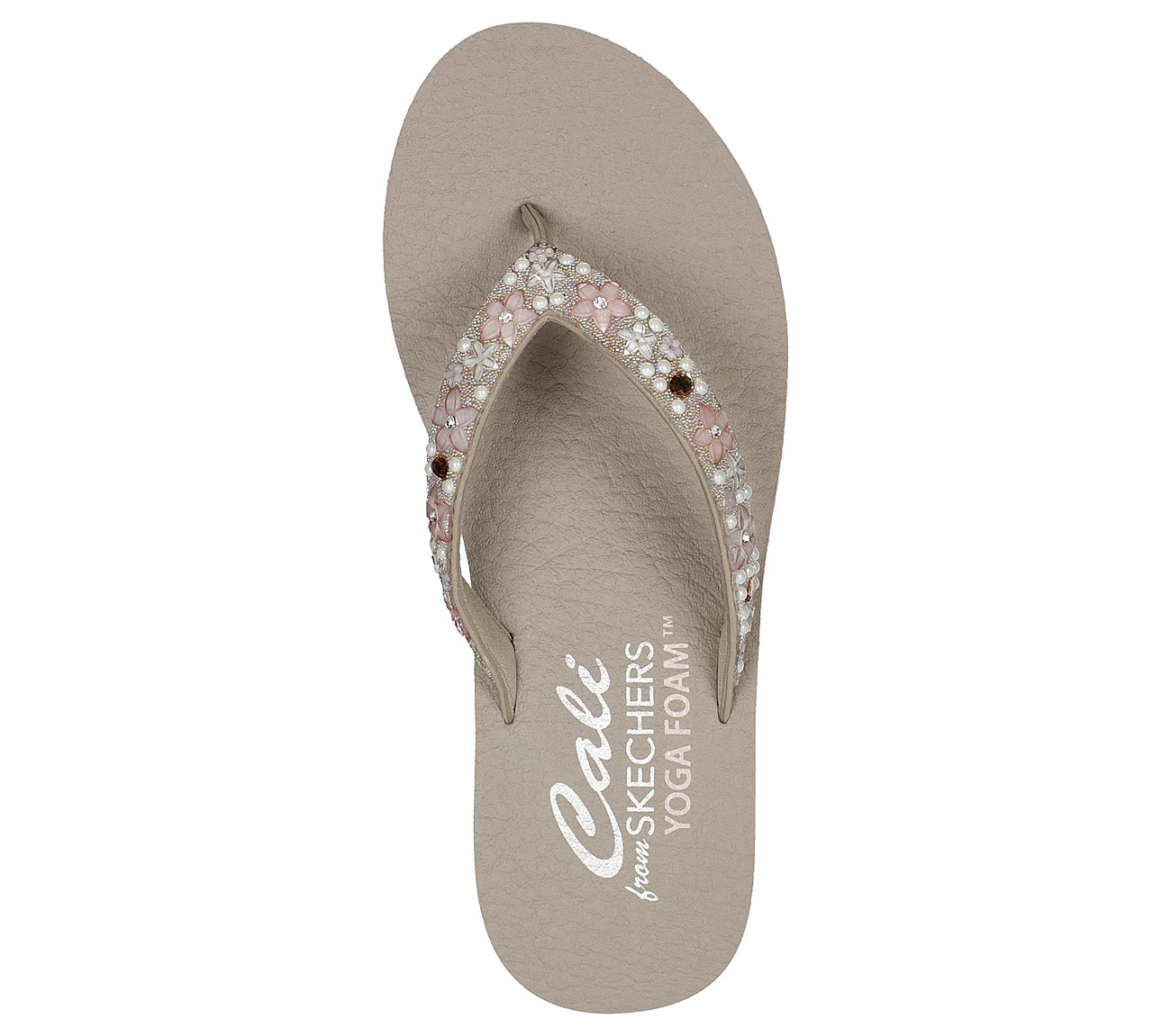 MEDITATION - DANCING DAISY, TTAUPE Footwear Top View