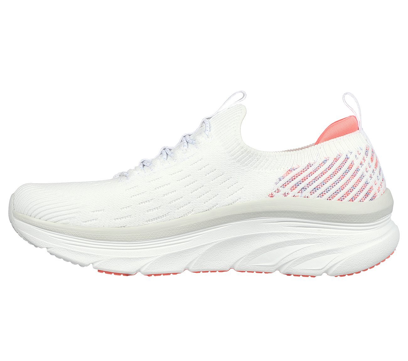 D'LUX WALKER, WHITE/HOT CORAL Footwear Left View