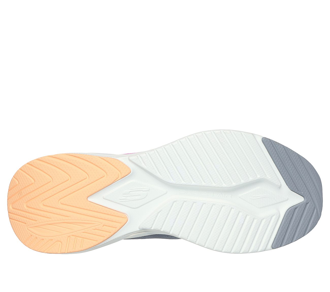 SKECH-AIR META-AIRED OUT, GREY/MULTI Footwear Bottom View