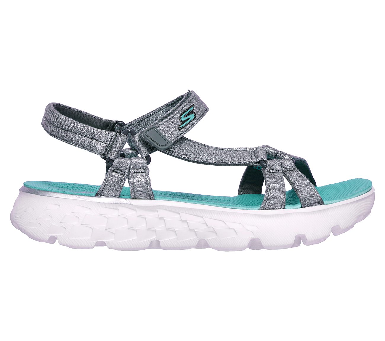 ON-THE-GO 400-LIL RADIANCE, GREY/TURQUOISE Footwear Right View