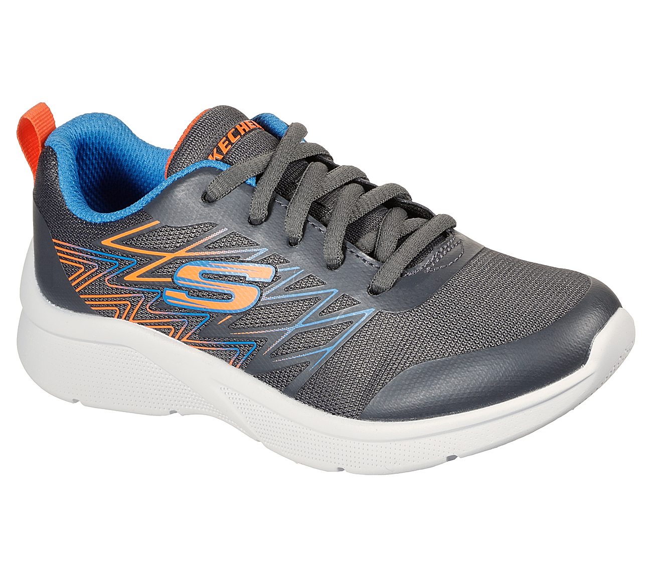 MICROSPEC - QUICK SPRINT, GREY/BLUE Footwear Lateral View
